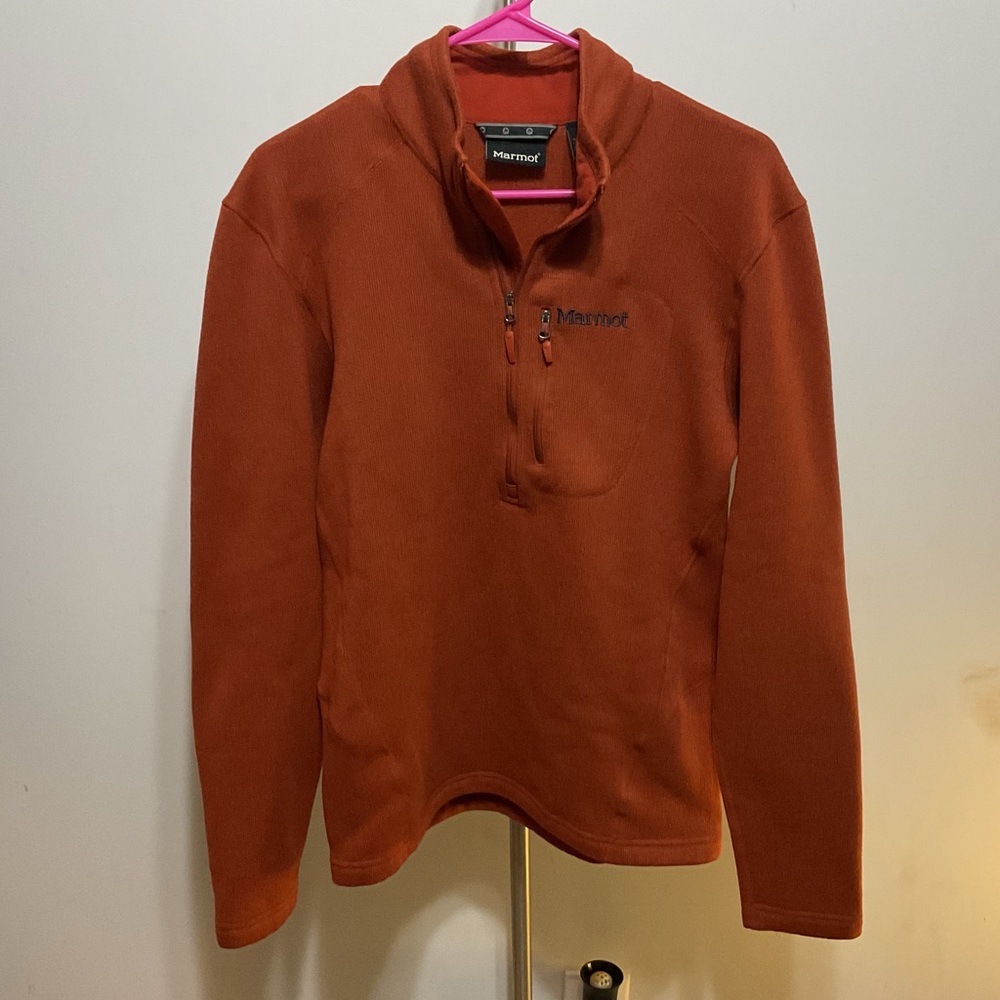 Marmot Quarter Zip Brown Sweater Size M